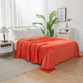 Axyaa Velvet Plush Fleece Blanket - Solid Color Velour Design