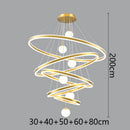 Axyaa Nordic Home Decoration Stair Chandelier Living Room Bedroom Dining Room Pendant Lights Ceiling Light Indoor Lighting