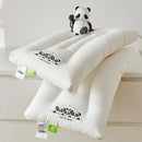Axyaa Kids Panda Neck Support Pillow, 100% Cotton, White, 30x50cm/40x60cm