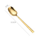 Axyaa Square Head Soup Spoon - High Quality Stainless Steel Cutlery
