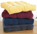 Axyaa Christmas Red Floor Cushion Seat Meditation Mat Square Ottoman Pouf