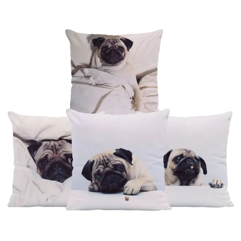 Axyaa Sanddog Shar Pei Polyester Pillow Case Cover 45*45cm