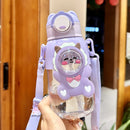 Axyaa Dinosaur Kids Straw Water Bottle