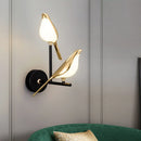 Axyaa Modern Gold Magpie Bird LED Chandelier for Home Decor Lighting Fixtures