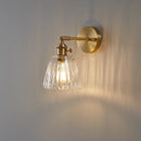 Axyaa Clear Glass Copper Wall Lights Nordic Modern Rotation Switch Lighting