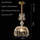 Axyaa Crystal Chandelier: Elegant Entryway & Porch Light for Luxury Home Décor