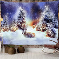 Axyaa Moose Wood Snow Tapestry Wall Hanging 200x150cm