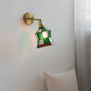 Axyaa Glass LED Wall Sconce Switch Living Room Kitchen Decor Light