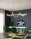 Axyaa Nordic LED Pendant Light in Gold/Black for Stylish Home Decor
