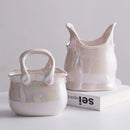 Axyaa Nordic Light Luxury Bags, Ceramic Decor, Dried Flowers, Vases for Home, Hotel, Exhibition Hall
