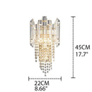 Axyaa Crystal Wall Lamp: Elegant Bedroom and Living Room Lighting