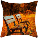 Axyaa Vintage Forest Pattern Pillow Case - Designer Sofa Cushion Cover
