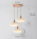 Axyaa Retro Modern Orange Chandelier for Dining, Study, and Bar