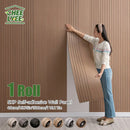 Axyaa 3D Partition Splicing Stickers Self-Adhesive Foam Roll Set for Indoor Use