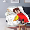 Heidi Alps Fleece Blanket Soft Cozy Throw Bedding for Sofa by Axyaa