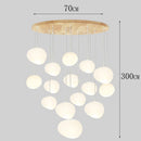 Axyaa Modern Indoor Pendant Chandelier LED Ceiling Light for Dining and Living Room