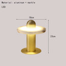 Axyaa Nordic Marble Table Lamp 3000K Gold Black Aluminum Home Art Deco