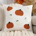 Axyaa Pumpkin Velvet Embroidery Halloween Pillowcase 45x45 Thanksgiving Cushion Cover