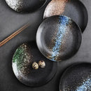 Axyaa 6" & 8" Ceramic Dinner Plate Set for Home and Restaurant Use