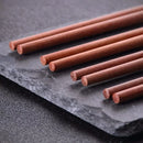 Axyaa 25cm Wooden Chopsticks Set with Premium Brass Head, Household Essential
