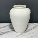 Axyaa Abstract Relief Ceramic Vase Sculpture Handmade Home Decor