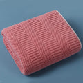 Axyaa Striped Coral Velvet Hand Towels: Soft, Quick Drying, Absorbent Towel