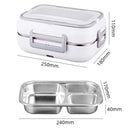 Axyaa Electric Lunch Box: Portable 2 in 1 Car Office Food Warmer & Container