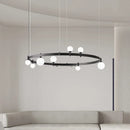 Axyaa Glass Ball LED Chandelier for Home Lighting Décor
