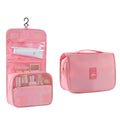 Axyaa Travel Cosmetic Bag: Waterproof Toiletry Washbag with Hanging Hook, Large Capacity.