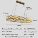 Axyaa Lux Crystal Chandeliers: Nordic Style LED Pendant Ceiling Lamps & Home Decor Lighting
