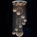 Axyaa Luxury Crystal LED Chandelier for Large Villa, Hotel, Kitchen, Staircase & Bedroom