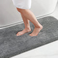 Axyaa Shaggy Soft Bath Rug Mat - Absorbent, Non Slip, Machine Washable