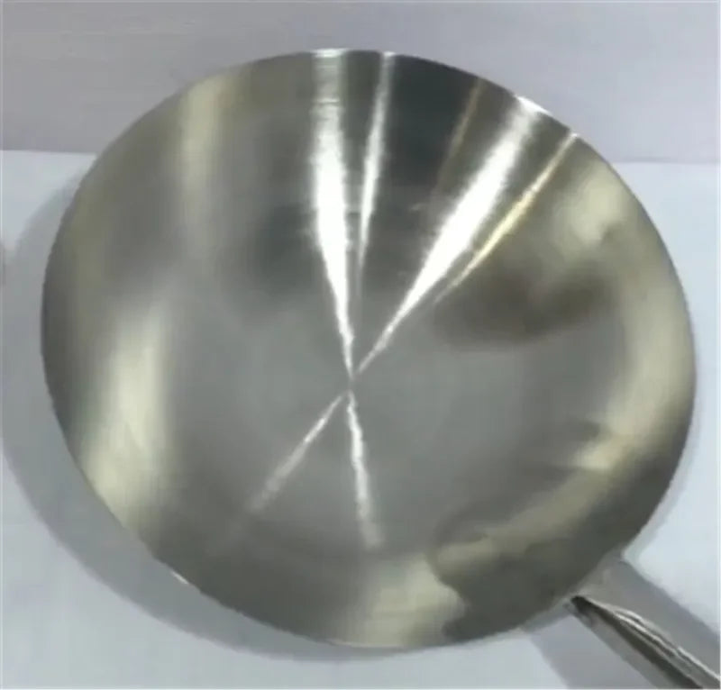 Axya Hand-Forged Non-Stick Wok, Wooden Handle Pure Iron Pan, Chinese Style Iron Pot