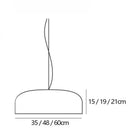 Axyaa Modern LED Metal Pendant Lights Black White Chandeliers for Home Restaurant