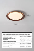 Axyaa Wood Grain LED Ceiling Light for Home Decor