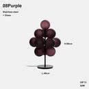 Axyaa Purple Ripple Villa Light: Luxury Grape Pendant Series & Floor Lamp