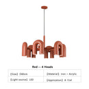 Axyaa Nordic LED U-shaped Chandelier for Stylish Home Decor