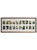 Axya Black Walnut Multi-Grid Photo Frame Set for Children & Parents, Customizable