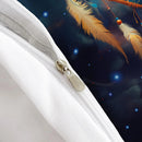 Axyaa White Wolf Dream Catcher Duvet Set for Kids and Teens