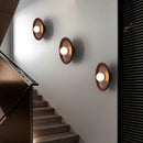 Axyaa Nordic Wood Wall Lamp LED Sconce, Modern Design for Bedroom & Corridor