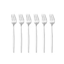 Axyaa Stainless Steel Mini Fork Set for Desserts and Salads