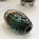 Axyaa Glass Vase Decorative Desktop Art Flower Hydroponic Crafts Ornament
