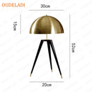 Axyaa Gold Triangle Iron Frame Table Lamp - Retro Modern Decorative Desk Lamp