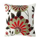 Embroidered Bohemian Pillow Cover by Axyaa - 45x45 Decorative Cushion Case