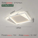Axyaa Geometric Thin Ceiling Light: Minimalist Modern Design for Bedroom and Living Room