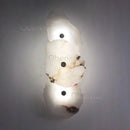 Marble LED Wall Lamp Copper Luxury Sconce by Axyaa