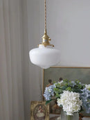 Axyaa Vintage Glass Pendant Light Kitchen Island Chandelier Gold Modern Fixture