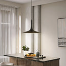 Axyaa Black Horn Shape Pendant Chandelier Light for Indoor Decor
