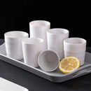 Axyaa Porcelain Style Melamine Tea Mugs, Thick Plastic Water Cup Kitchen Drinkware