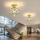 Axya Luxury Crystal Ceiling Light - Minimalist Three Color Dimming Eye Protection Light
